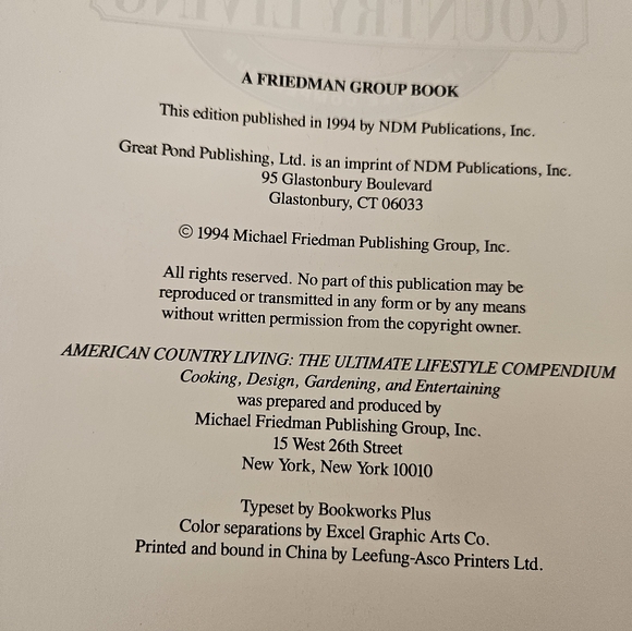 American Country Living Lifestyle Compendium Book Gardening Herbs 396 Pages - Picture 9 of 12